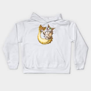 Purrmaid: Cream Tabby Kids Hoodie